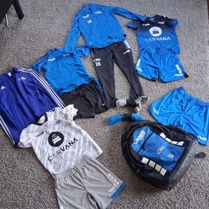 RUSH Capelli Sport Blue Soccer Kit Youth Small
